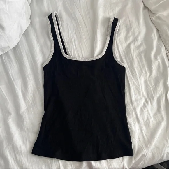 Dynamite - Ribbed Scoop Tank Top - Picture 1 of 4